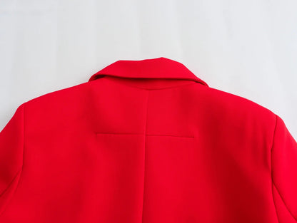 Women's Coat Long Sleeve Blazers Elegant Solid Color
