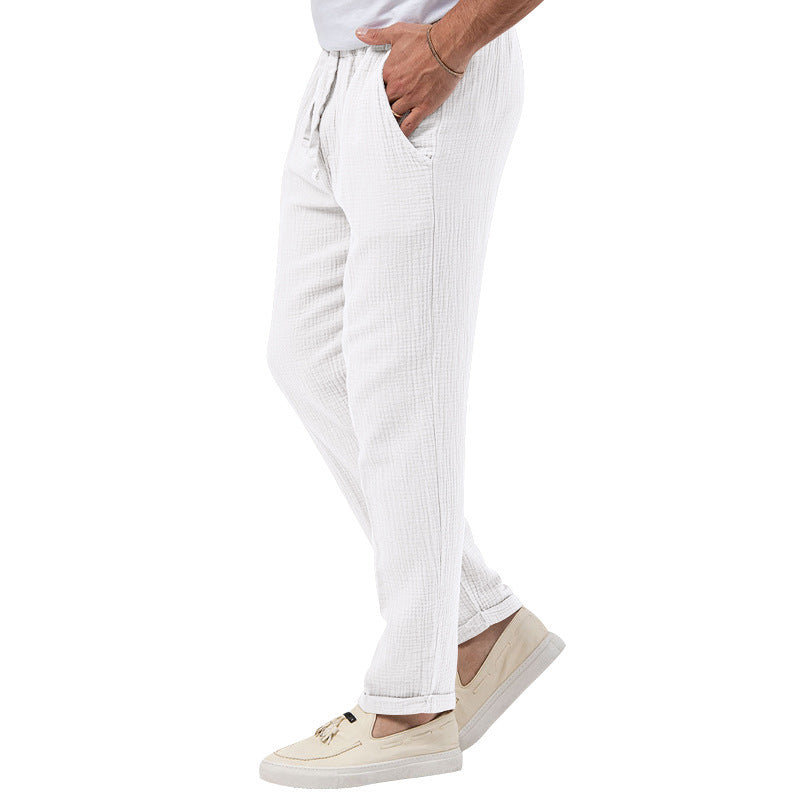 Men's Solid Color Simple Style Regular Fit Men's Bottoms