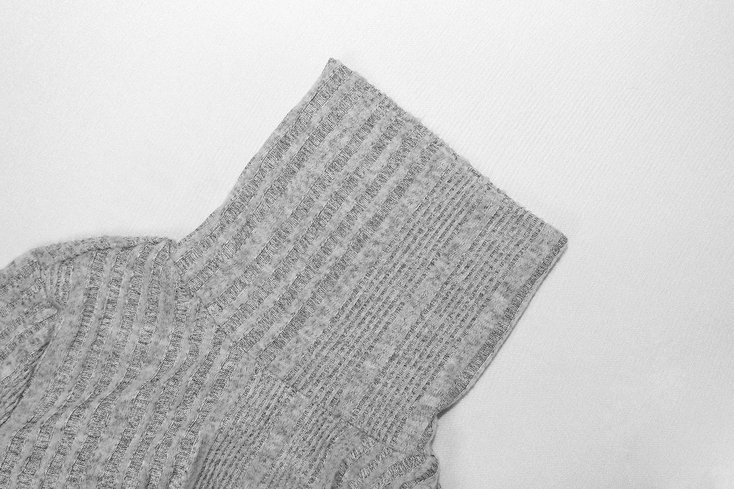 Women's Sheath Dress Elegant High Neck Long Sleeve Stripe Knee-Length Daily