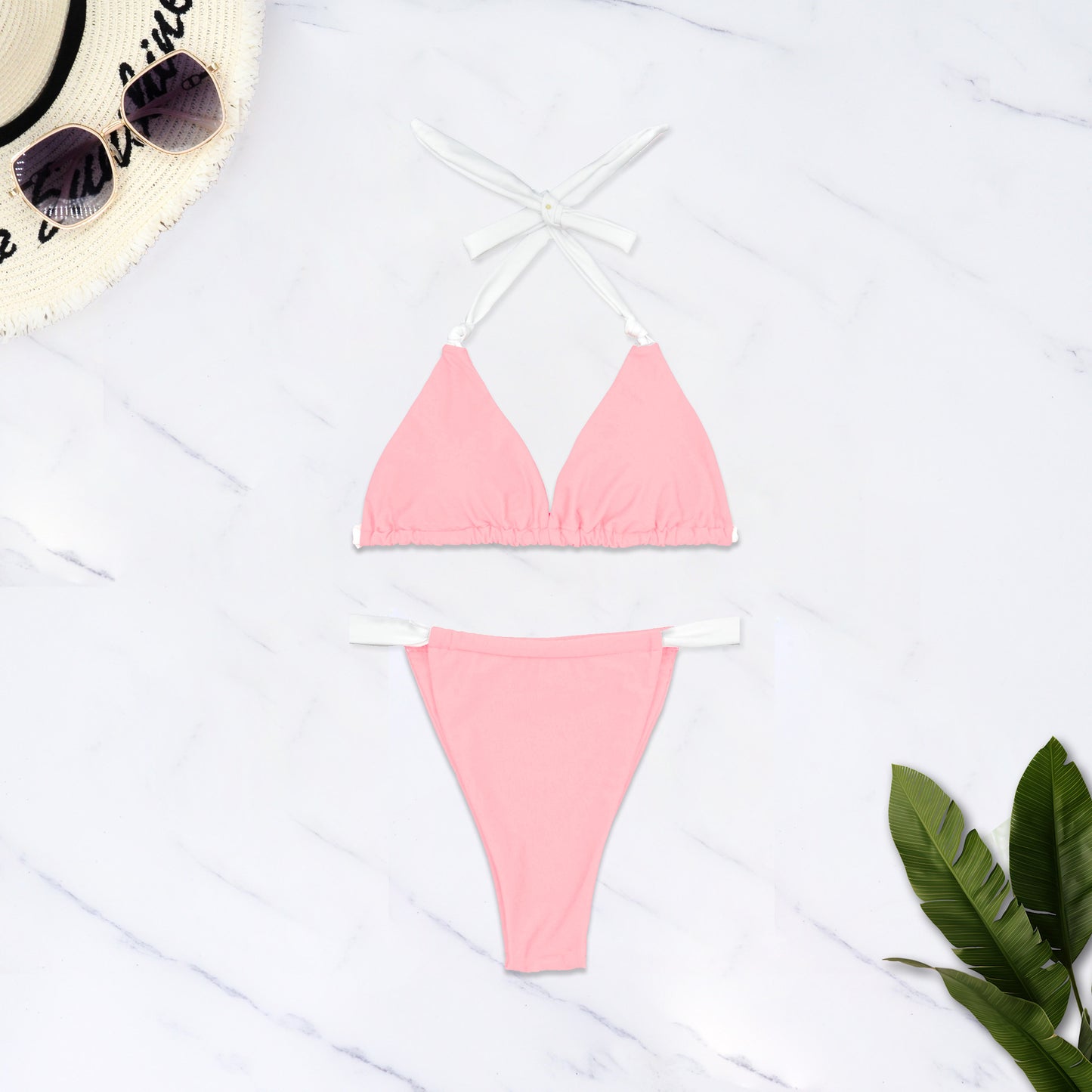 Women's Multicolor 2 Pieces Set Bikinis Swimwear