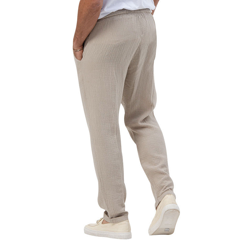 Men's Solid Color Simple Style Regular Fit Men's Bottoms