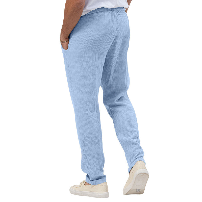 Men's Solid Color Simple Style Regular Fit Men's Bottoms