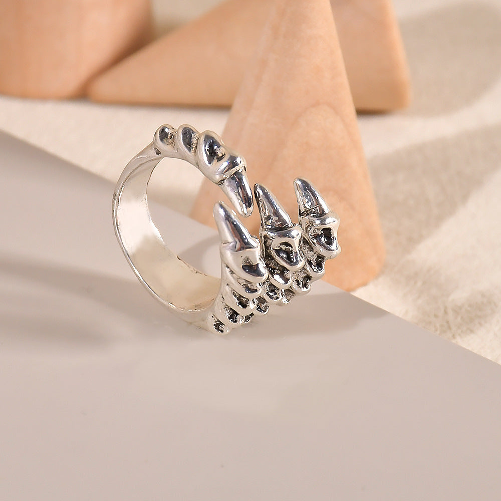 Casual Dragon Alloy Plating Diamond Unisex Rings