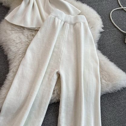Daily Women's Casual Stripe Polyester Pants Sets Pants Sets