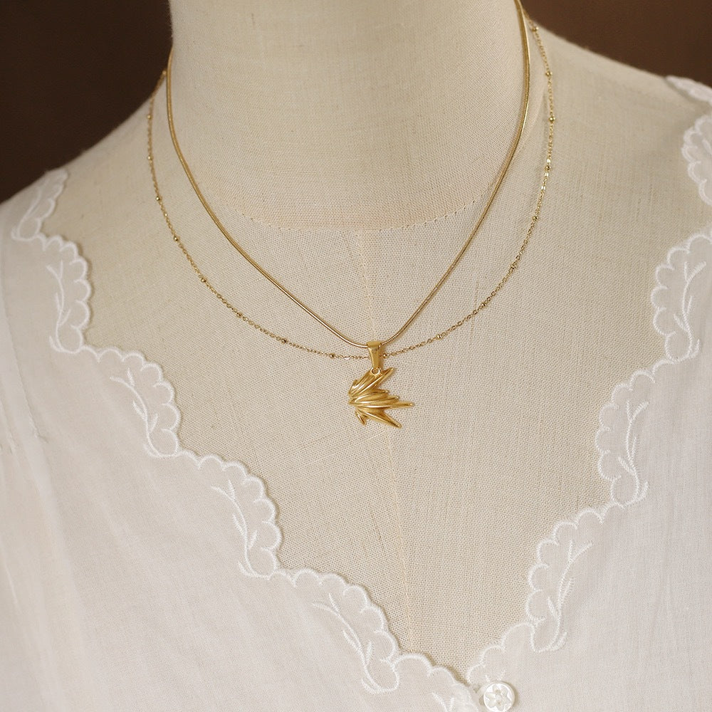 1 Piece Titanium Steel Sun Star Heart Shape Pendant