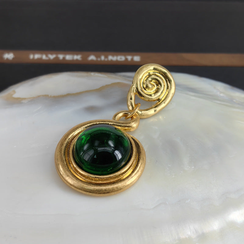 青岛中古饰品vintage女耳钉复古原版复刻耳饰时尚典雅925银针耳环