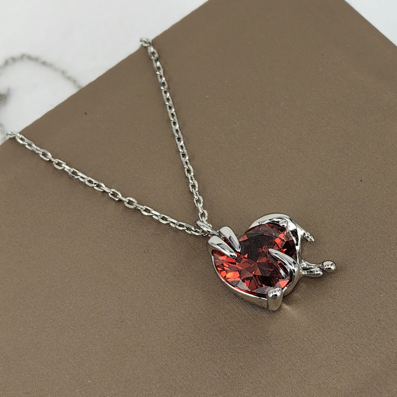 Minimal Heart Pendant Necklace