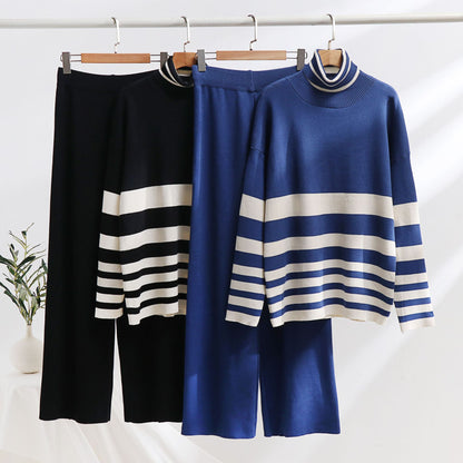 Holiday Women's Simple Style Color Block Mercerized Cotton Colored Cotton Pants Sets Pants Sets