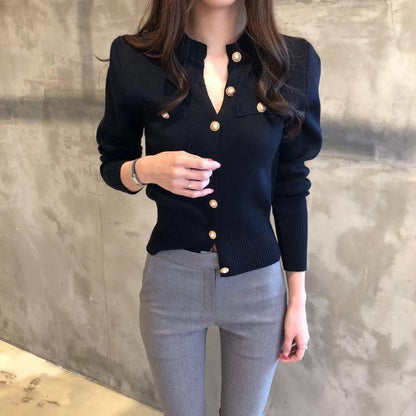 Women's Sweater Long Sleeve Sweaters & Cardigans Vacation Simple Style Solid Color
