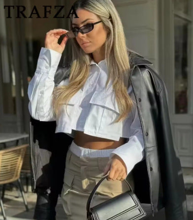 Women's Blouse Long Sleeve Blouses Casual Solid Color