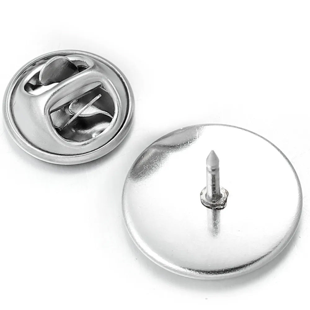 10 PCS/Package Diameter 10mm Diameter 12mm Diameter 8mm 304 Stainless Steel Round Jewelry Buckle Jewelry Accessories