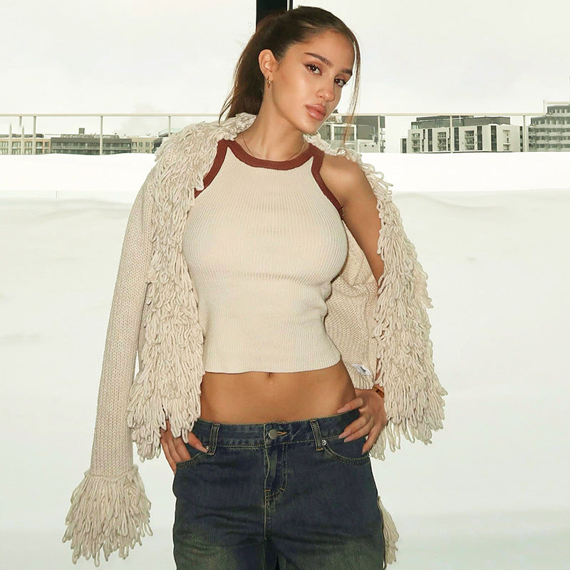 Women's Cardigan Long Sleeve Sweaters & Cardigans Simple Style Solid Color