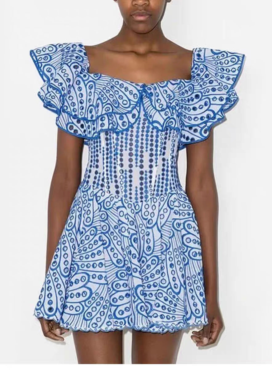 Women's Sheath Dress Vacation Simple Style Boat Neck Short Sleeve Solid Color Above Knee Holiday