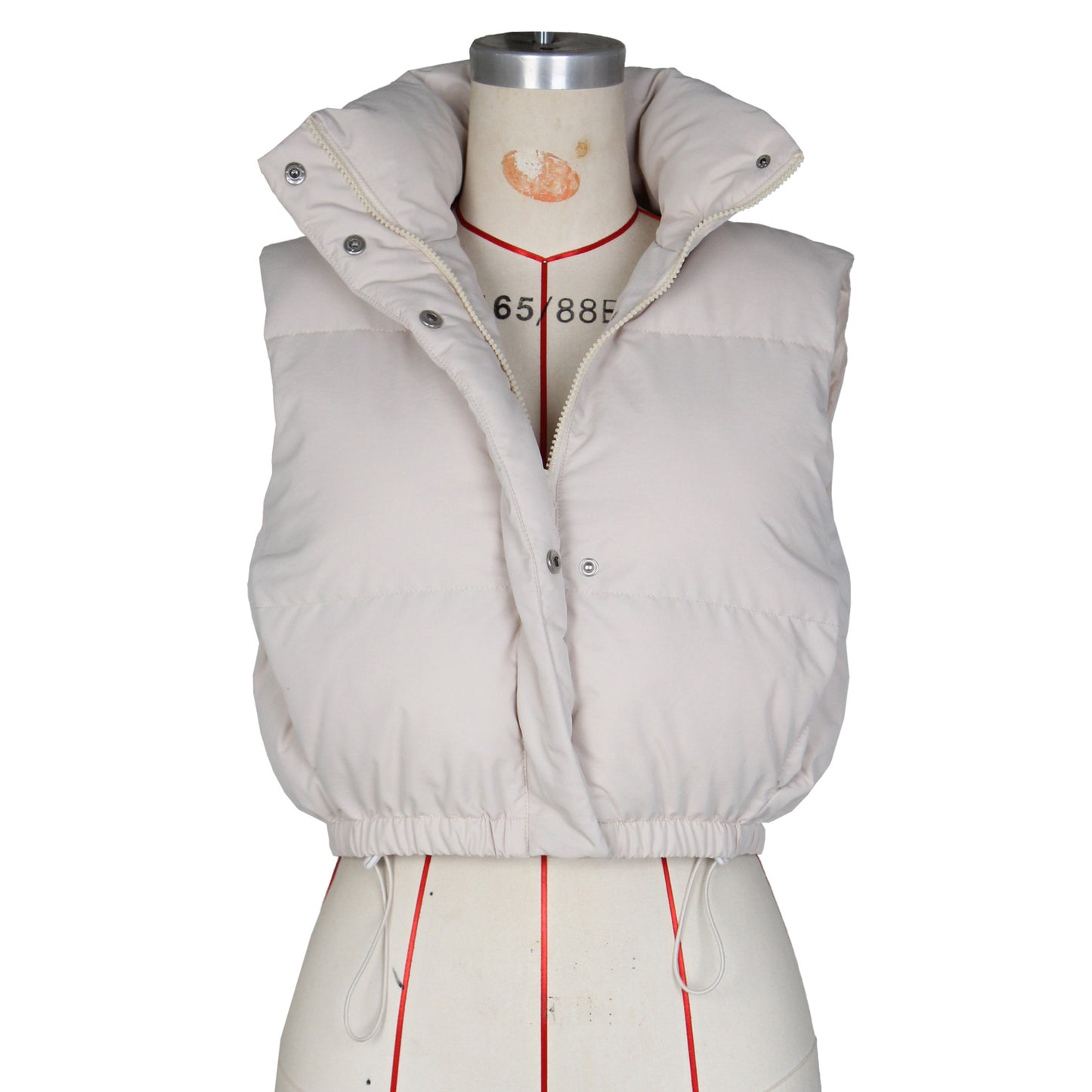 Women's Casual Solid Color Zipper Vest