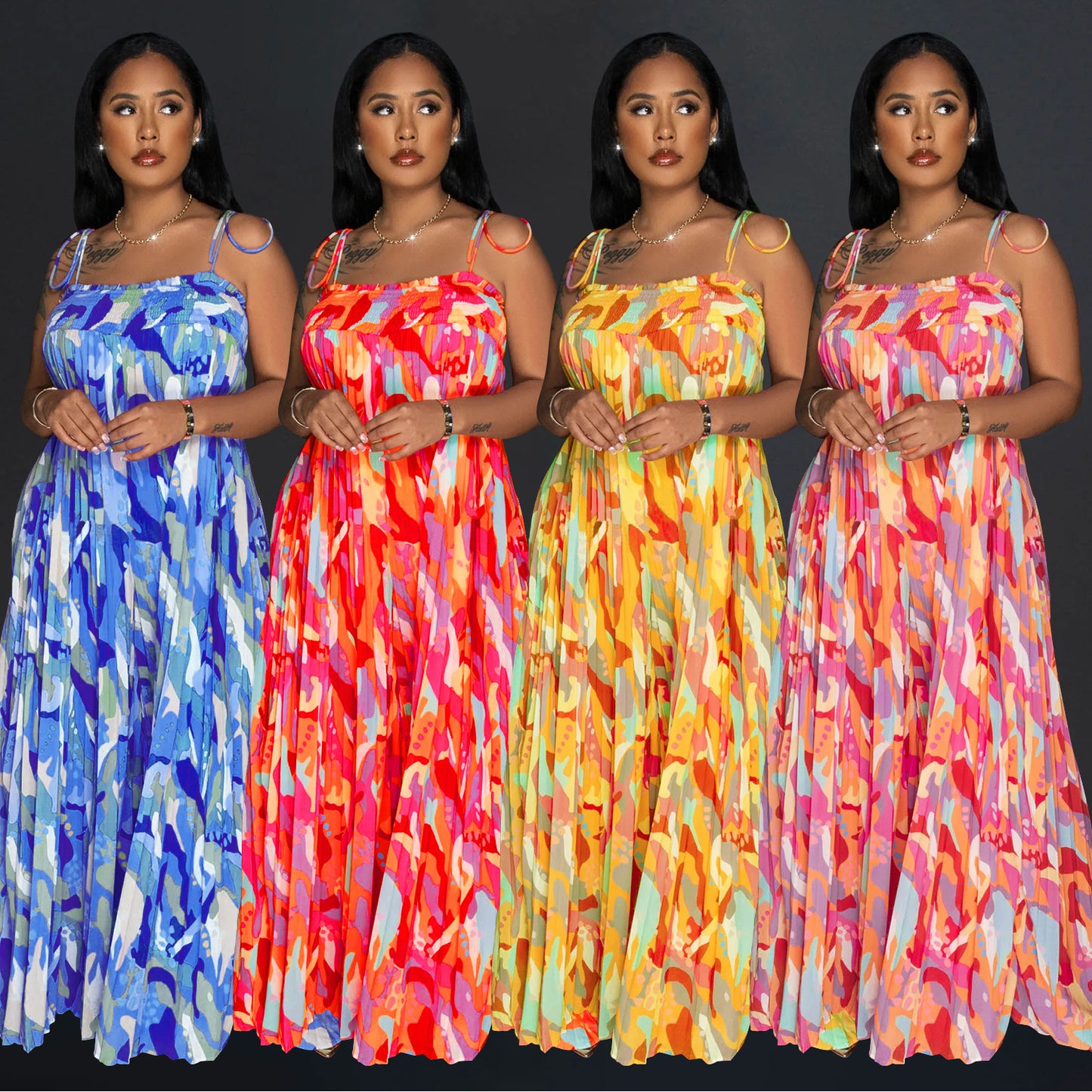 Women's Daily Casual Colorful Full Length Jumpsuits