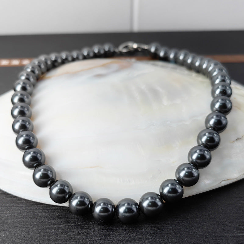 Tahitian Style Black Pearl Necklace