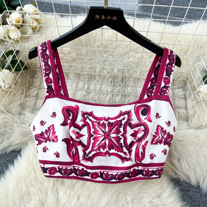 Daily Women's Vacation Printing Polyester Skirt Sets Skirt Sets