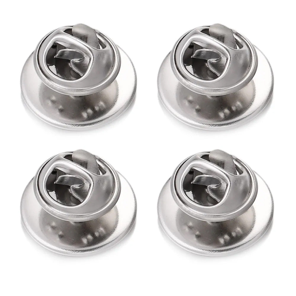 10 PCS/Package Diameter 10mm Diameter 12mm Diameter 8mm 304 Stainless Steel Round Jewelry Buckle Jewelry Accessories