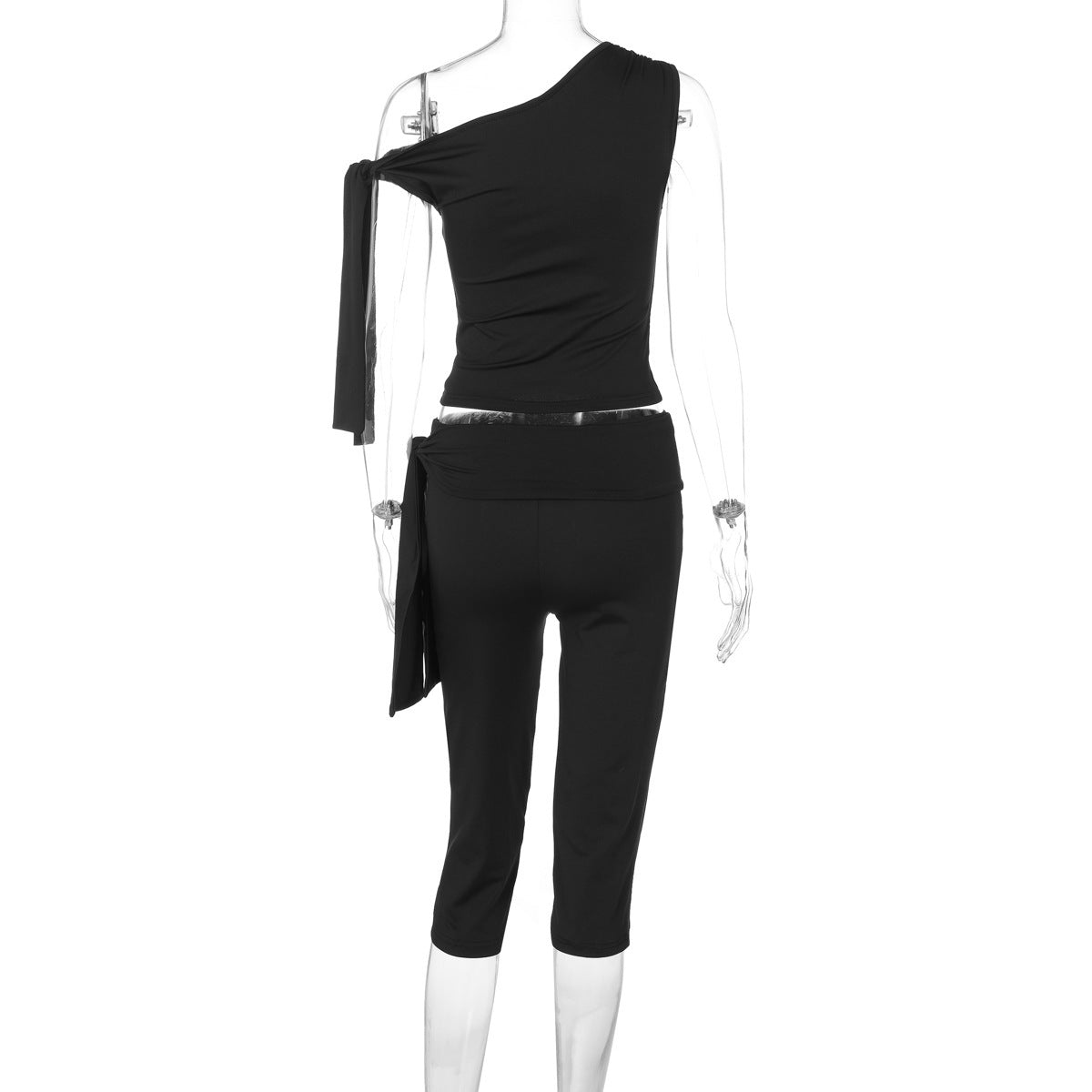 Banquet Daily Women's Casual Elegant Solid Color Spandex Polyester Pants Sets Shorts Sets