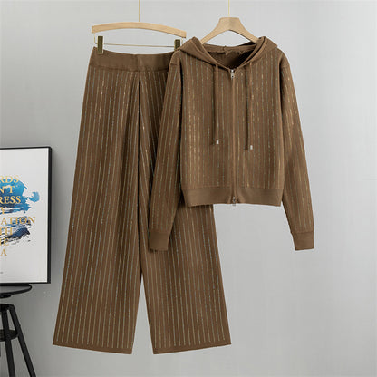 Holiday Women's Vacation Simple Style Solid Color Polyester Pants Sets Pants Sets