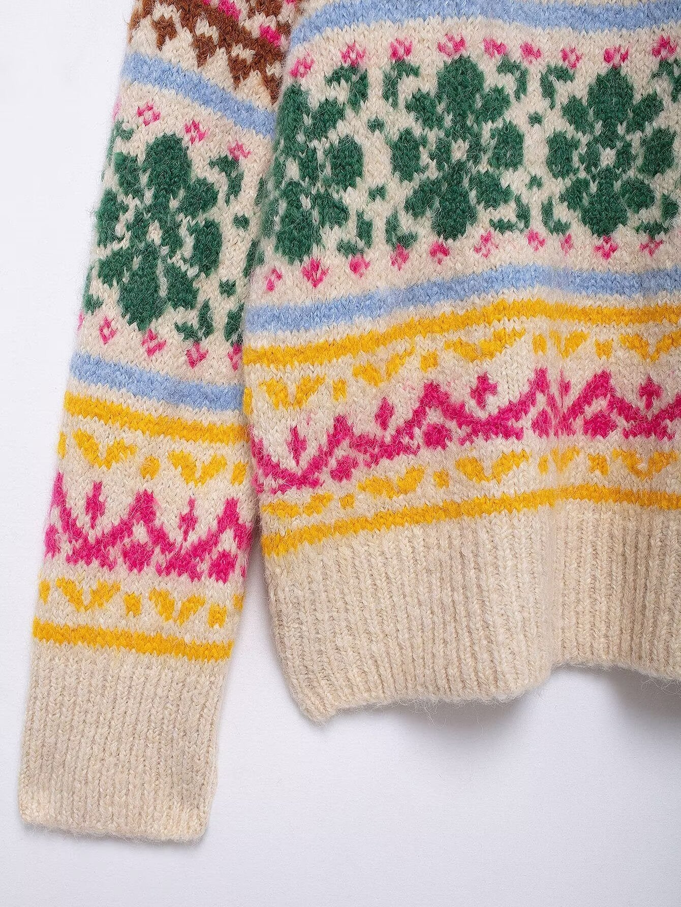 Women's Sweater Long Sleeve Sweaters & Cardigans Streetwear Flower