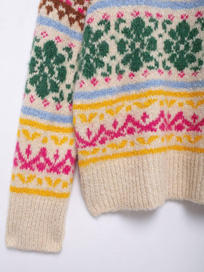 Women's Sweater Long Sleeve Sweaters & Cardigans Streetwear Flower