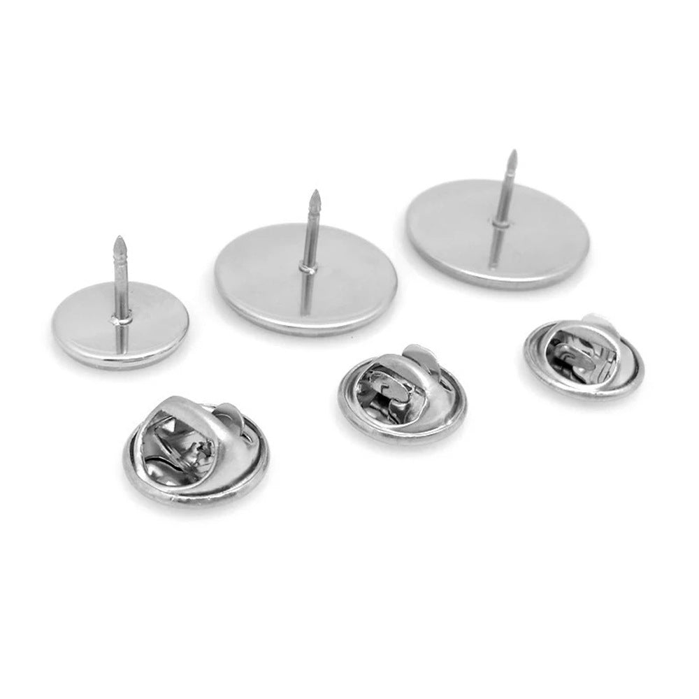 10 PCS/Package Diameter 10mm Diameter 12mm Diameter 8mm 304 Stainless Steel Round Jewelry Buckle Jewelry Accessories