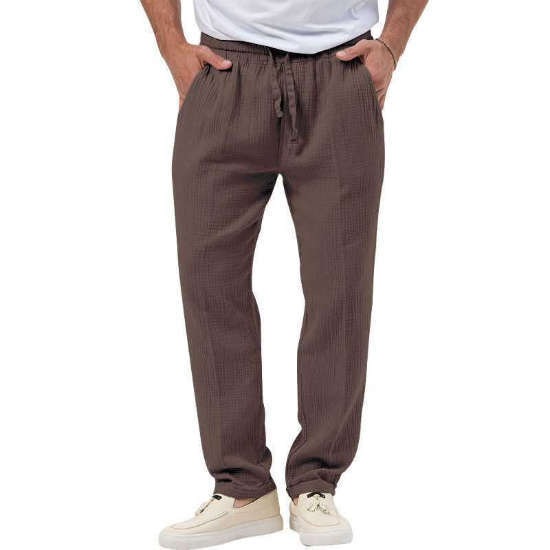 Men's Solid Color Simple Style Regular Fit Men's Bottoms