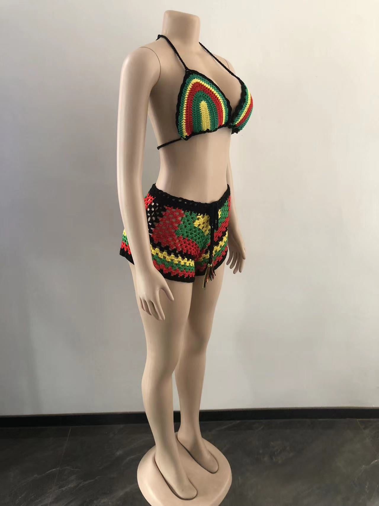 Women's Sexy Color Block 2 Pieces Set Tankinis Swimwear