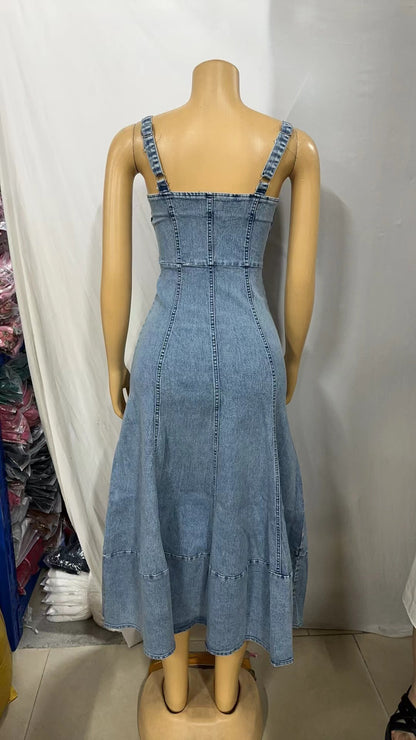 Women's Strap Dress Elegant Strap Sleeveless Solid Color Maxi Long Dress Daily