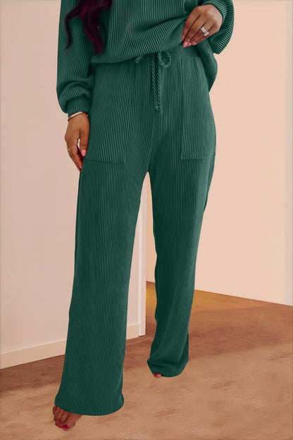 Daily Women's Casual Letter Spandex Polyester Stripe Pants Sets Pants Sets