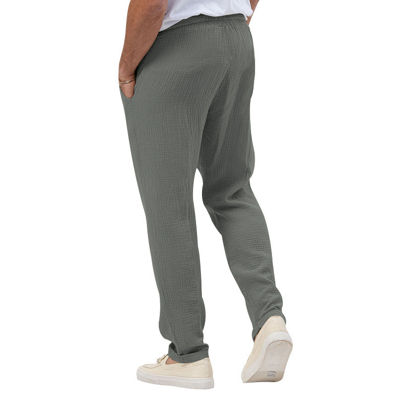 Men's Solid Color Simple Style Regular Fit Men's Bottoms