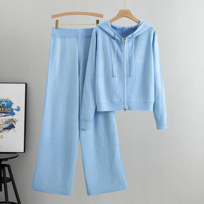 Holiday Women's Vacation Simple Style Solid Color Polyester Pants Sets Pants Sets