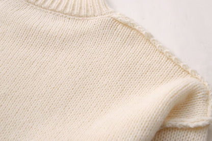 Women's Sweater Long Sleeve Sweaters & Cardigans Elegant Simple Style Solid Color