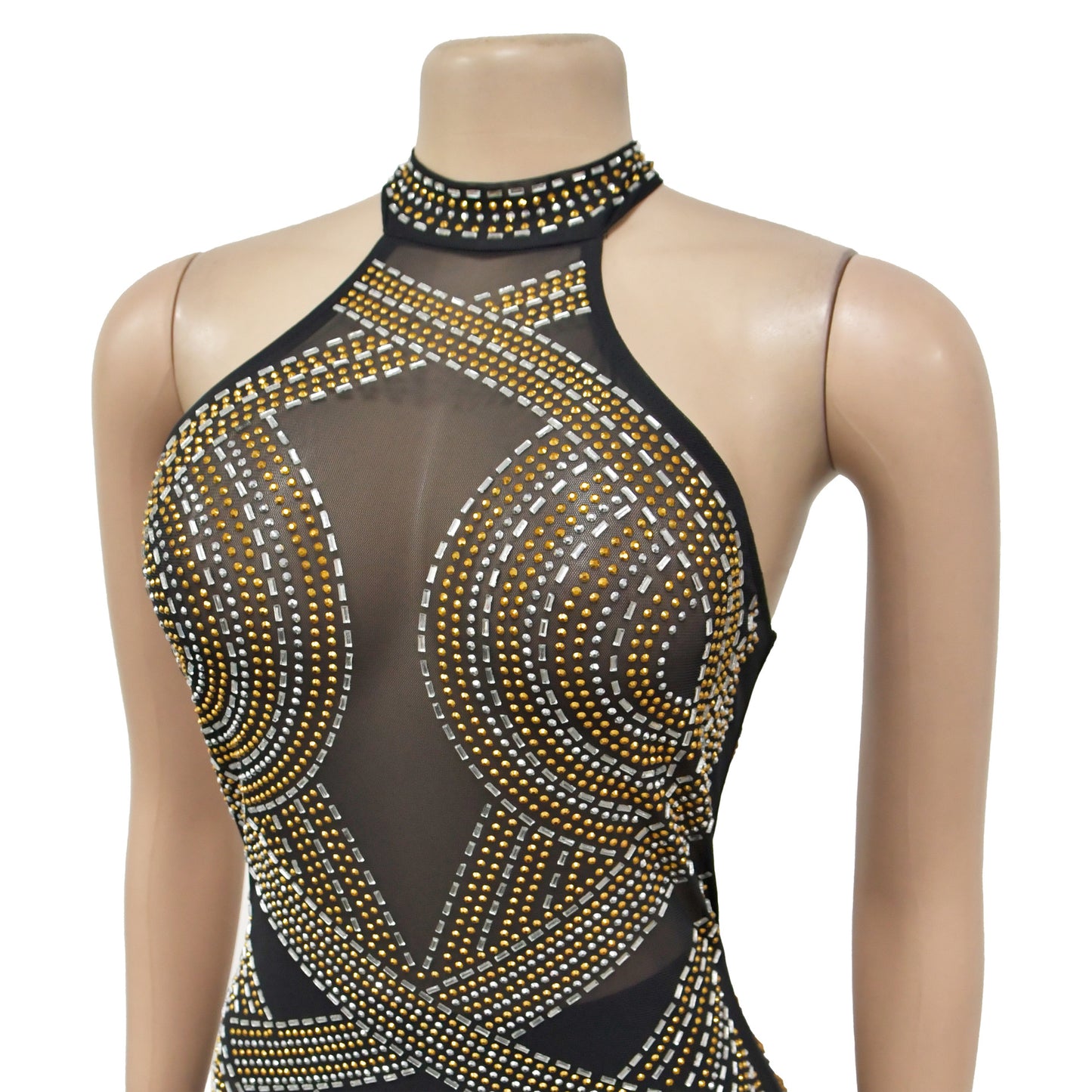 Women's Sheath Dress Elegant Halter Neck Sleeveless Solid Color Maxi Long Dress Cocktail Party