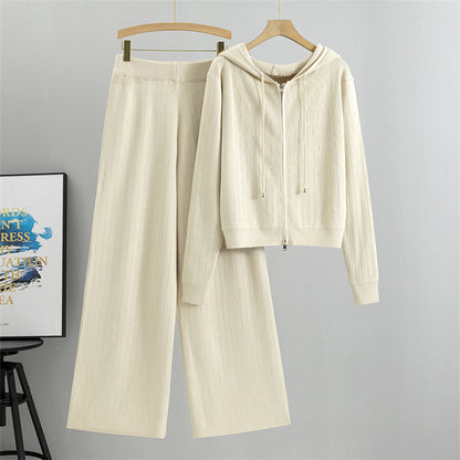 Holiday Women's Vacation Simple Style Solid Color Polyester Pants Sets Pants Sets