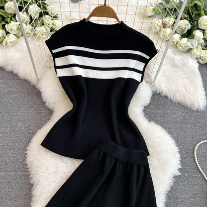 Daily Women's Casual Stripe Polyester Pants Sets Pants Sets
