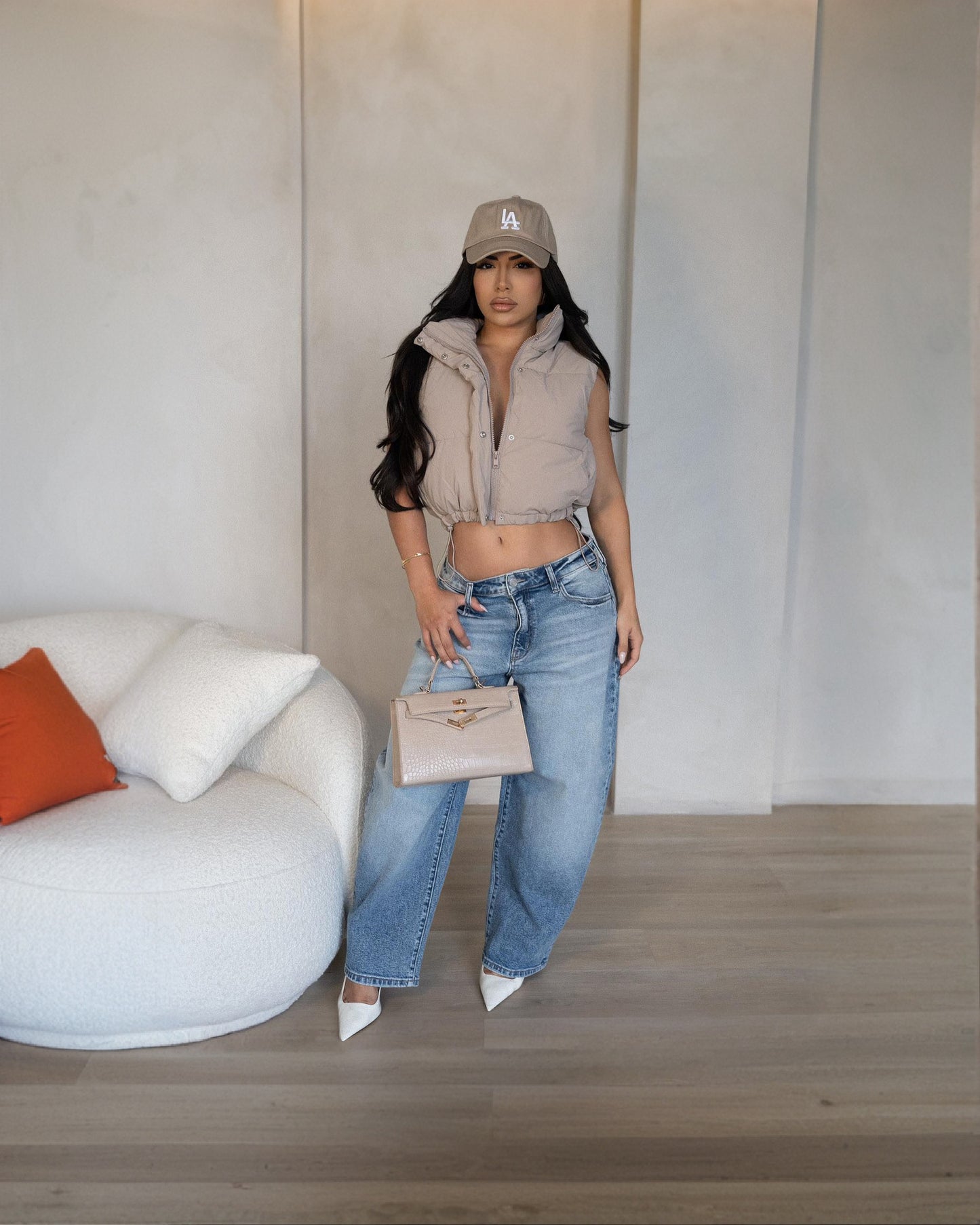 Women's Casual Solid Color Zipper Vest