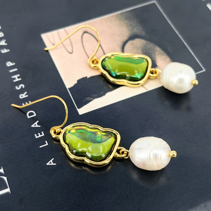 French Pearl Teardrop Hook Earrings