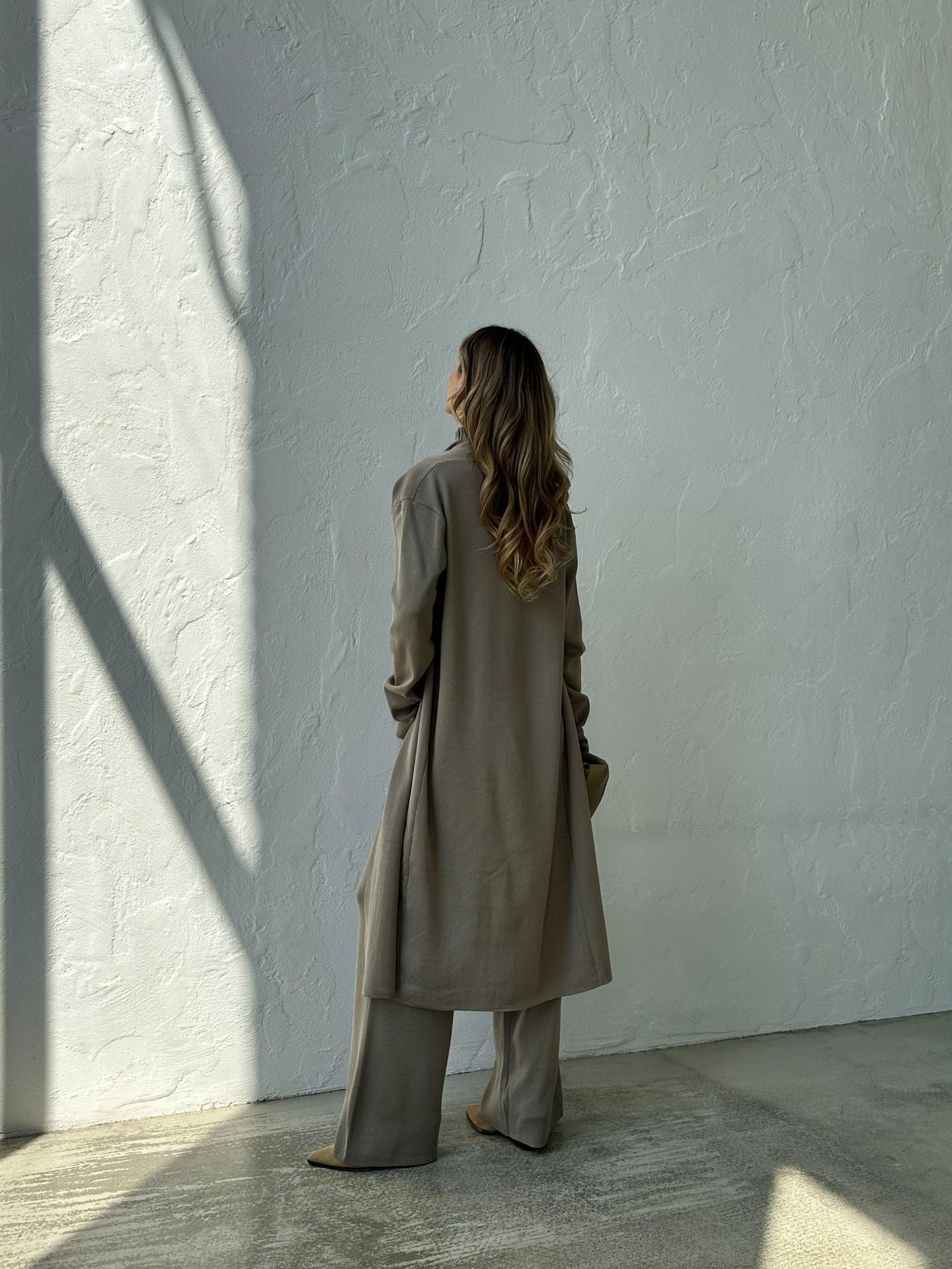 Holiday Women's Vacation Simple Style Solid Color Ice Silk Polyester Pants Sets Pants Sets