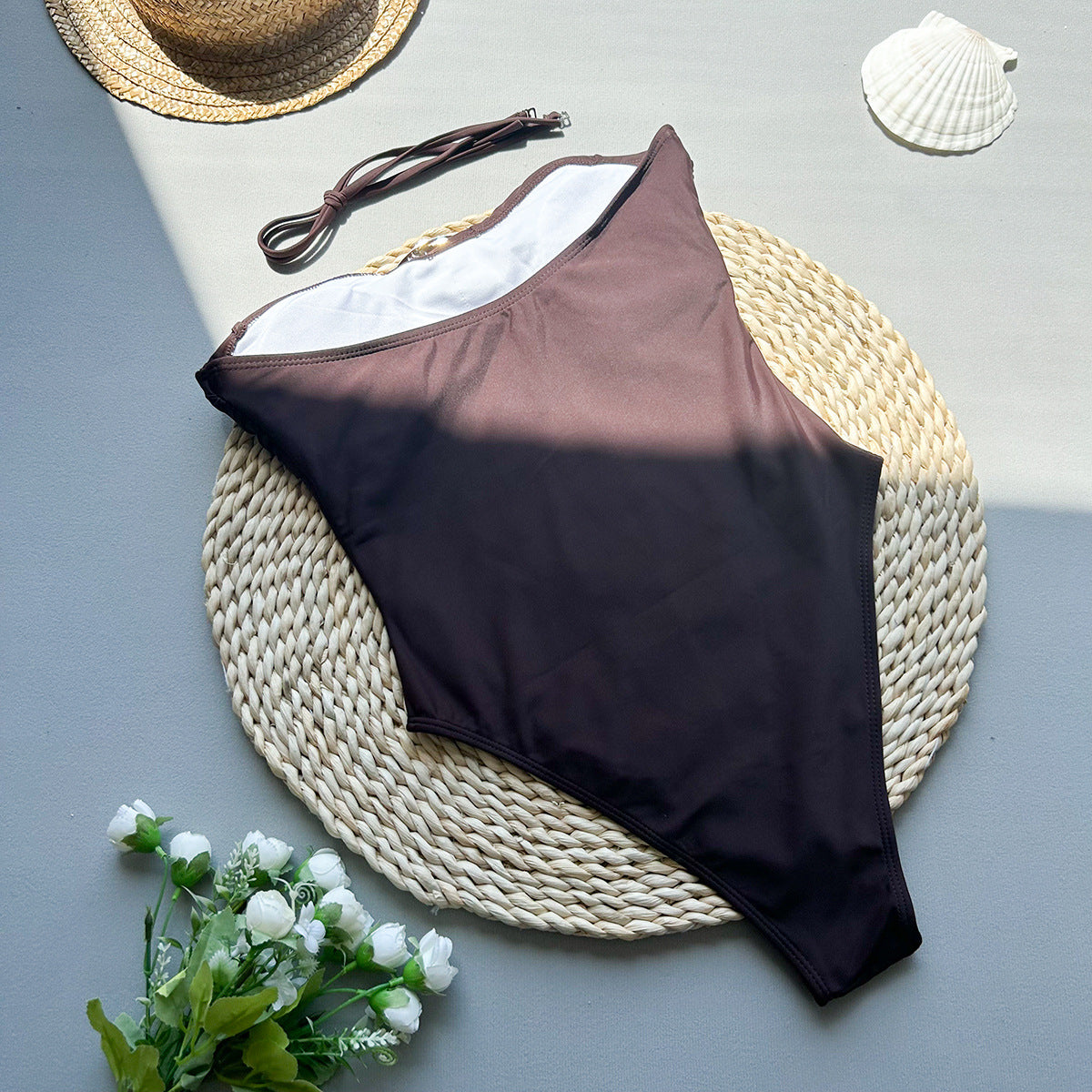 Women's Sexy Solid Color One Piece Swimwear