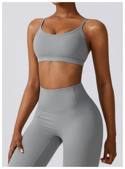 Simple Style Solid Color Nylon U Neck Active Tops Vest