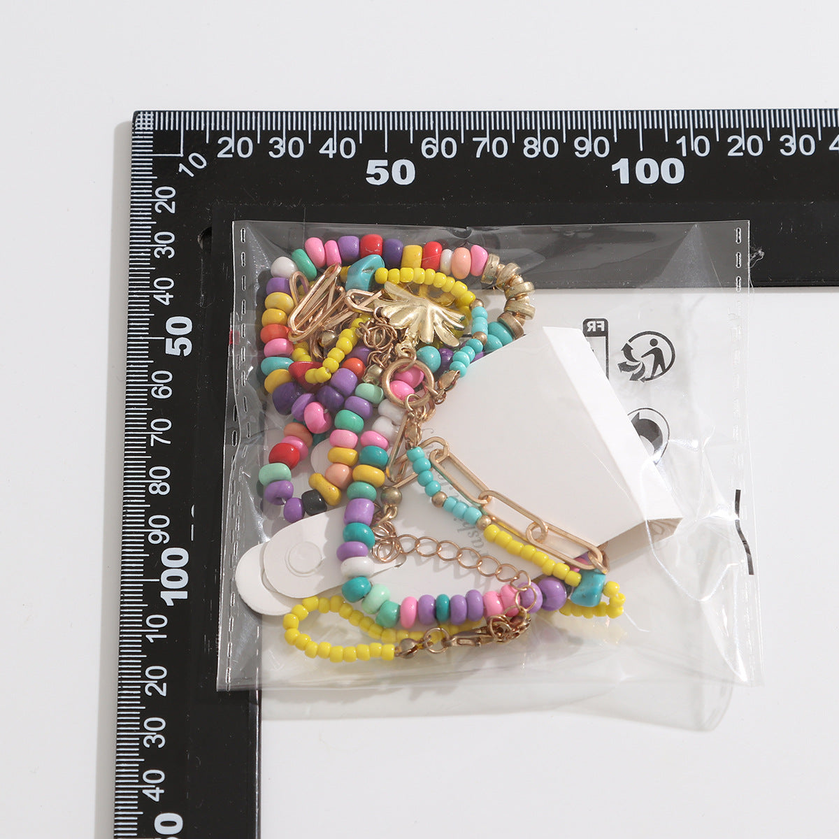 Vacation Pastoral Geometric Alloy Seed Bead Beaded Chain Layered Necklaces