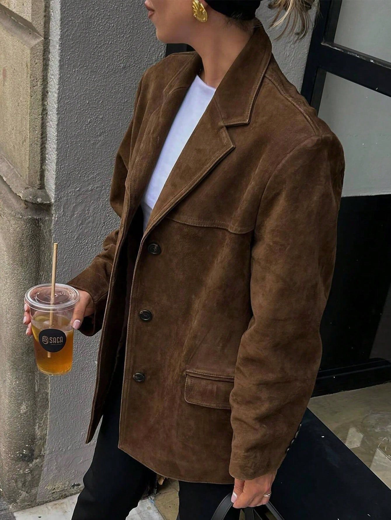 Women's Blazer Long Sleeve Blazers Streetwear Solid Color