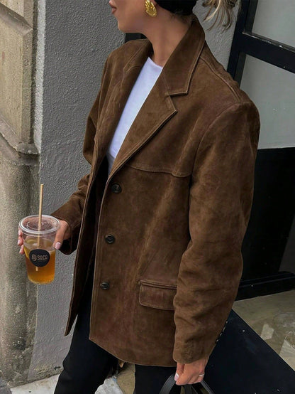 Women's Blazer Long Sleeve Blazers Streetwear Solid Color
