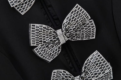 Women's Sheath Dress Vacation Simple Style Round Neck Bowknot Short Sleeve Bow Knot Above Knee Holiday Daily