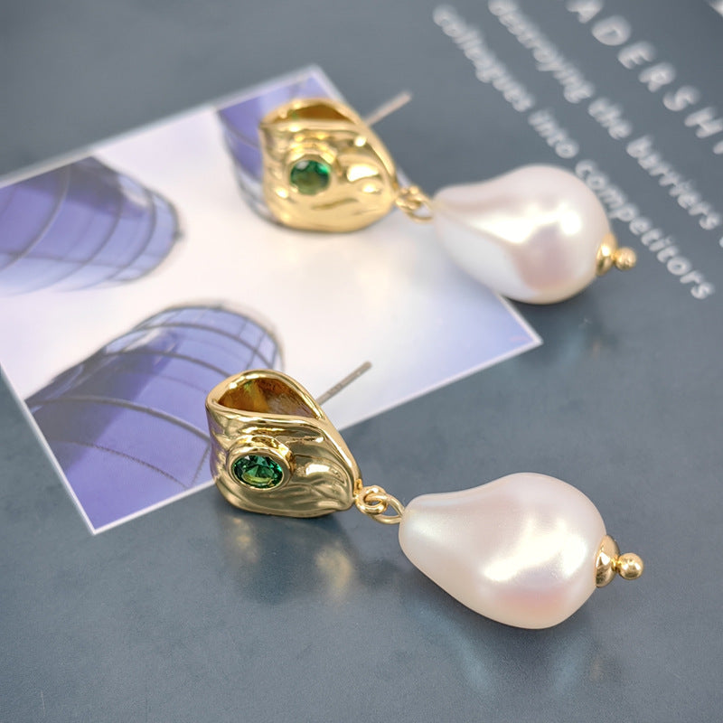 Pearl Stud Earrings with S925 Posts