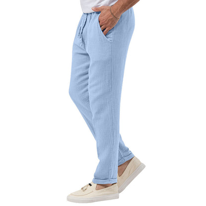 Men's Solid Color Simple Style Regular Fit Men's Bottoms