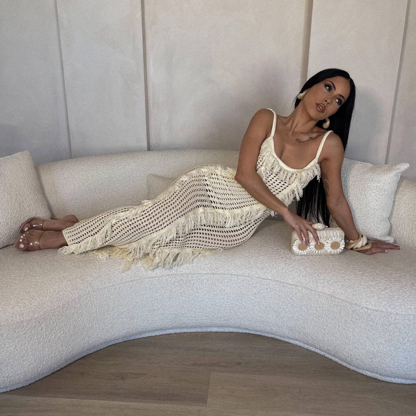 Women's Grid Elegant Sexy Cover Ups