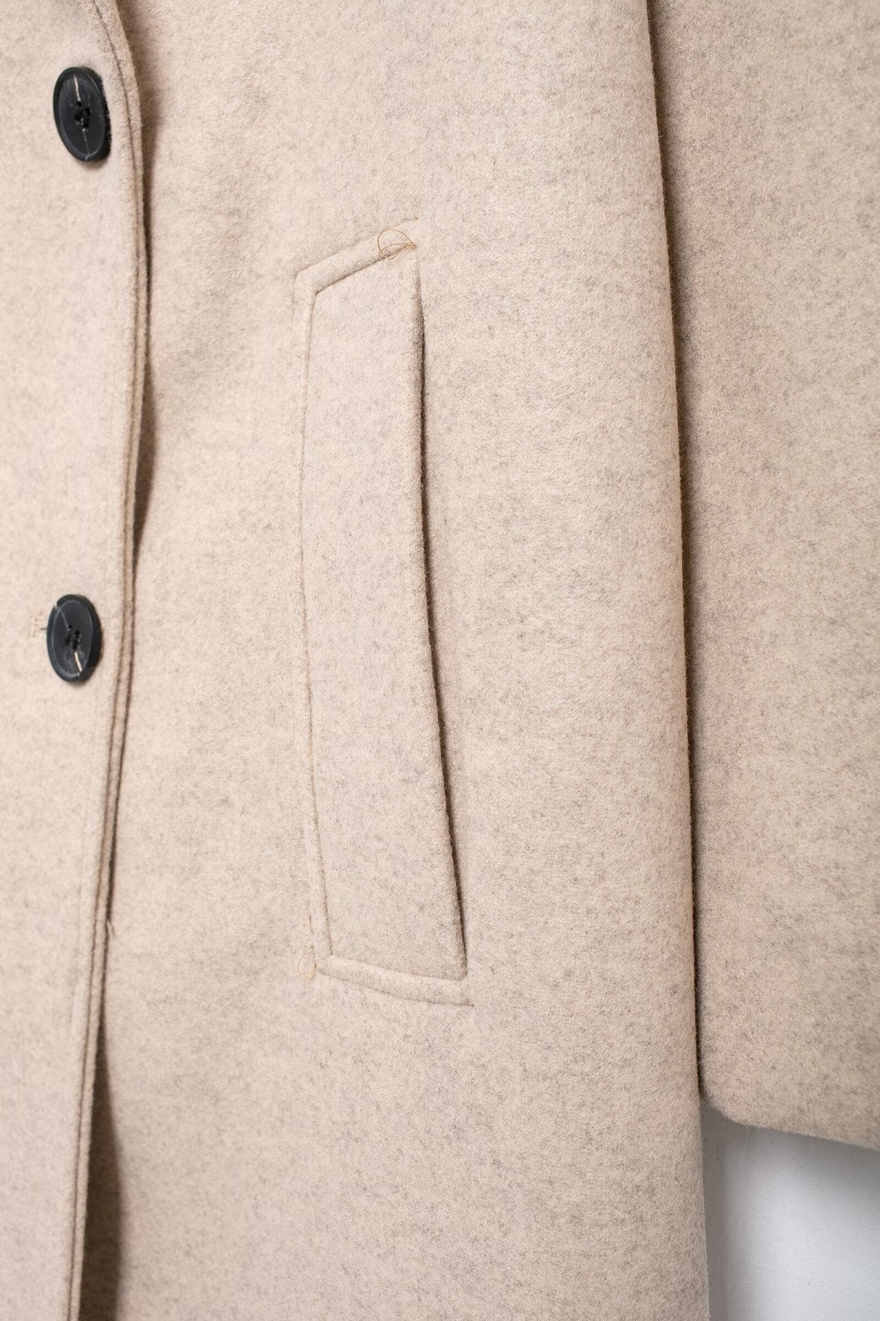 Women's Elegant Solid Color Double Breasted Coat